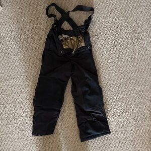 Kids Columbia Black Snow Pants with Suspenders